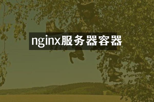nginx服务器容器