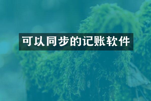 可以同步的记账软件