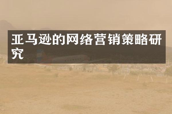 亚马逊的网络营销策略研究