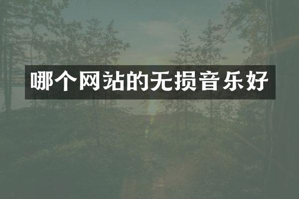 哪个网站的无损音乐好