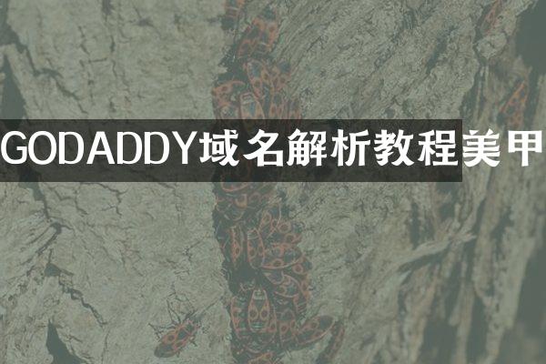 GODADDY域名解析教程美甲