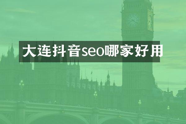 大连抖音seo哪家好用