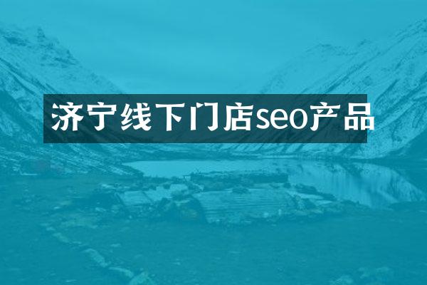 济宁线下门店seo产品
