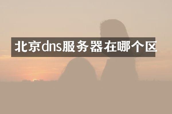 北京dns服务器在哪个区