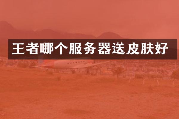 王者哪个服务器送皮肤好