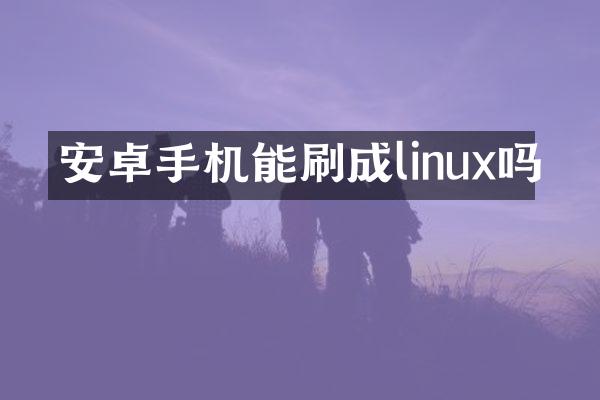 安卓手机能刷成linux吗