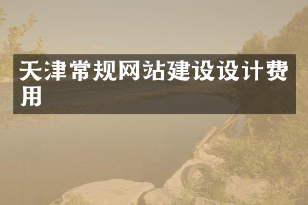 天津常规网站建设设计费用