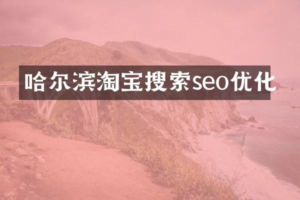 哈尔滨淘宝搜索seo优化