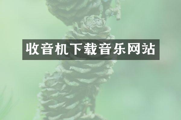 收音机下载音乐网站