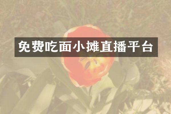 免费吃面小摊直播平台