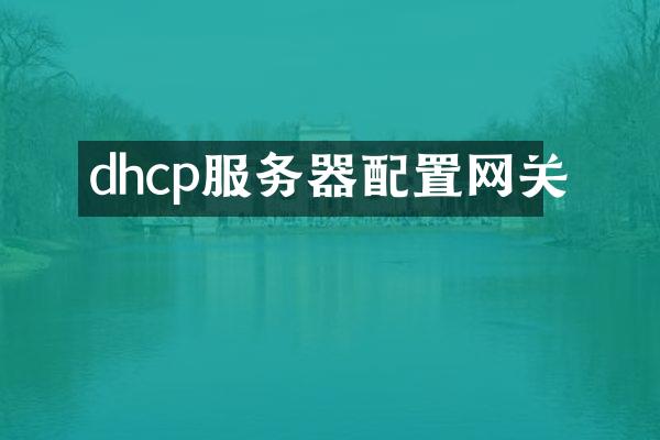 dhcp服务器配置网关