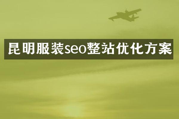 昆明服装seo整站优化方案