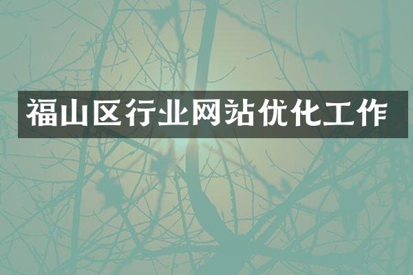 福山区行业网站优化工作