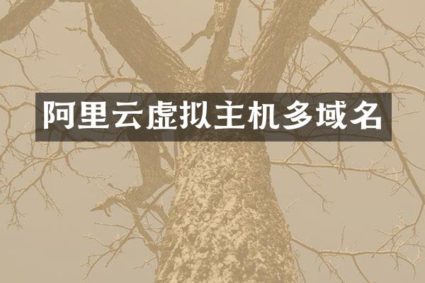 阿里云虚拟主机多域名