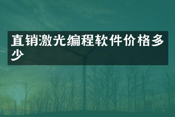 直销激光编程软件价格多少