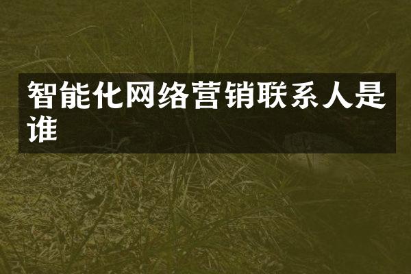 智能化网络营销联系人是谁