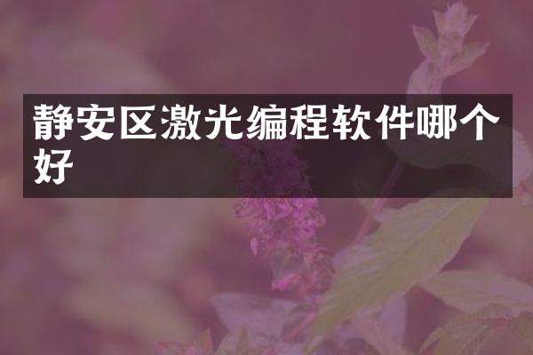静安区激光编程软件哪个好