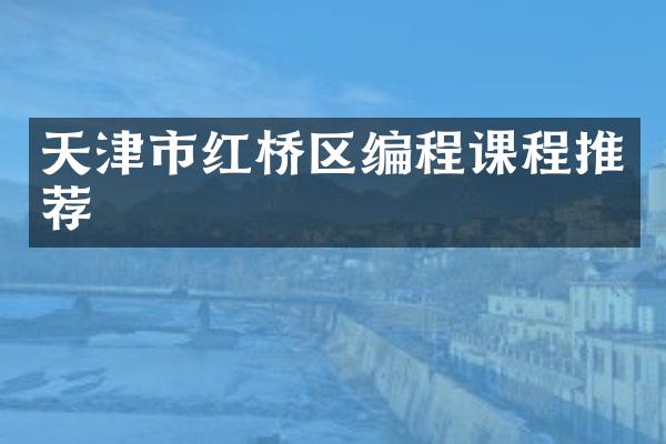 天津市红桥区编程课程推荐