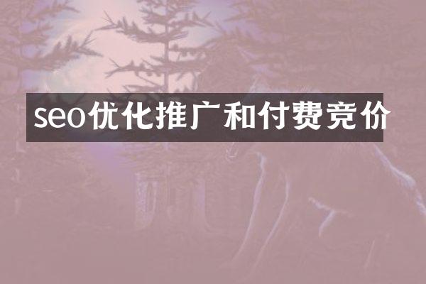 seo优化推广和付费竞价