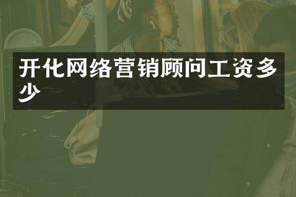 开化网络营销顾问工资多少