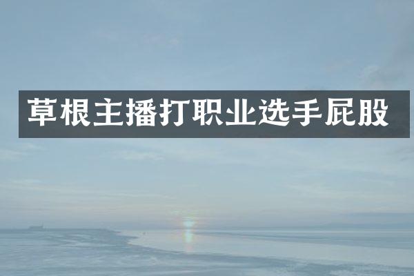 草根主播打职业选手屁股