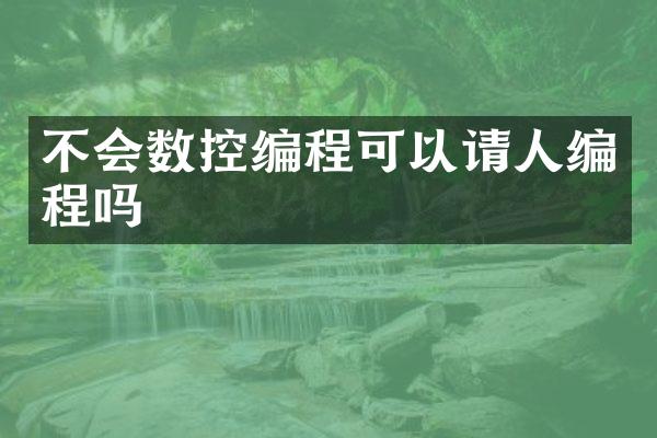 不会数控编程可以请人编程吗