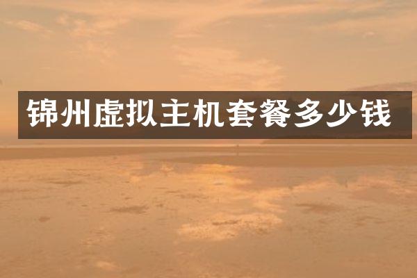 锦州虚拟主机套餐多少钱