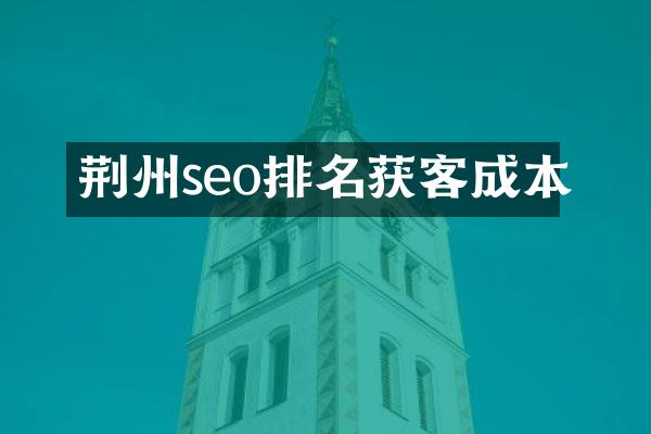 荆州seo排名获客成本