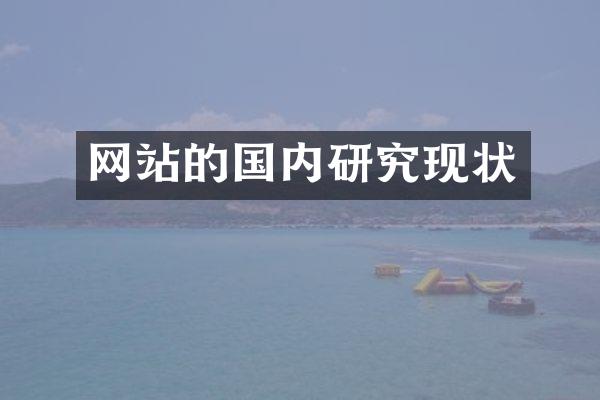 网站的国内研究现状