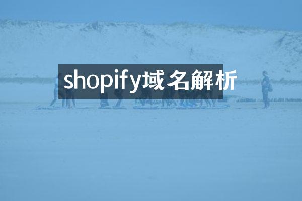 shopify域名解析
