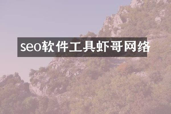 seo软件工具虾哥网络