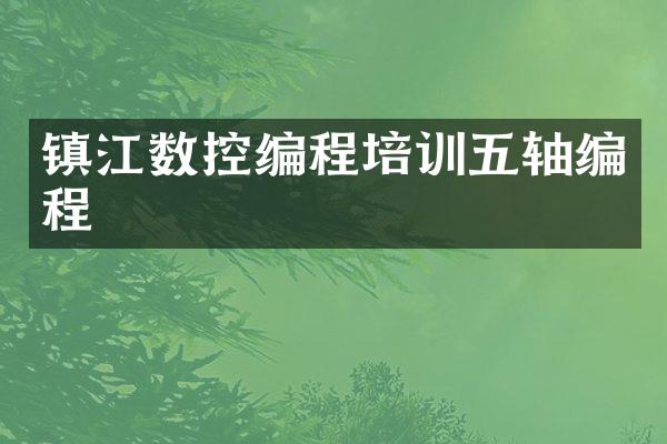 镇江数控编程培训五轴编程