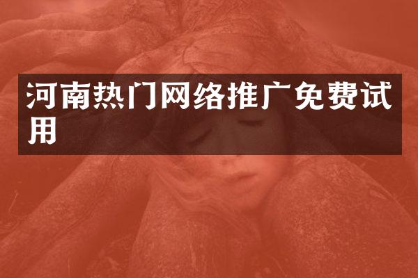 河南热门网络推广免费试用