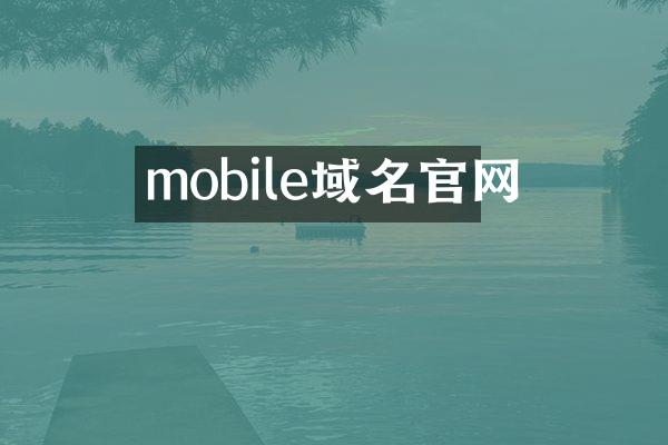mobile域名官网