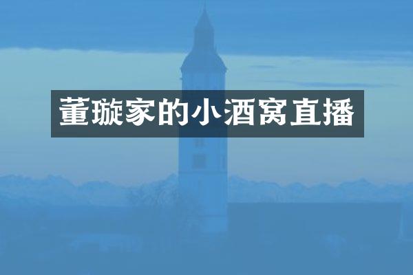 董璇家的小酒窝直播