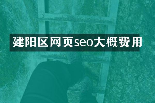 建阳区网页seo大概费用