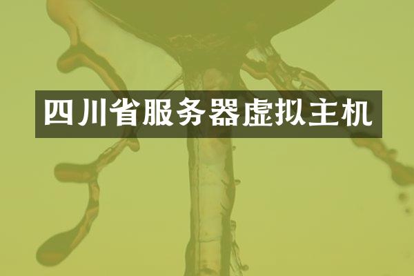 四川省服务器虚拟主机