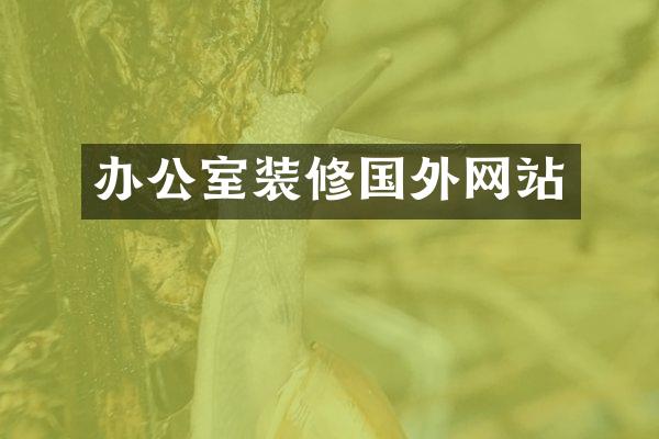 办公室装修国外网站