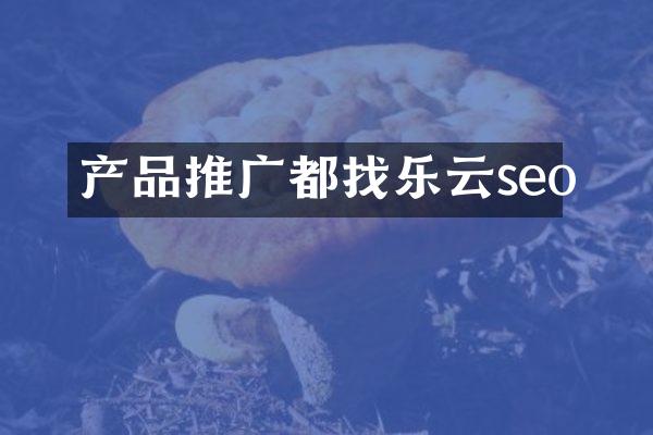产品推广都找乐云seo
