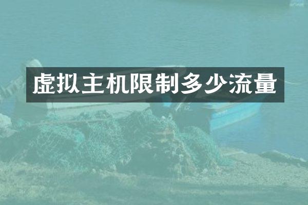 虚拟主机限制多少流量