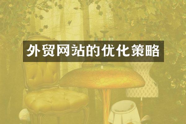 外贸网站的优化策略