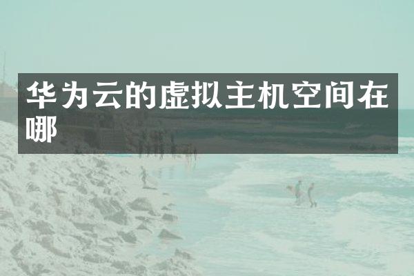 华为云的虚拟主机空间在哪