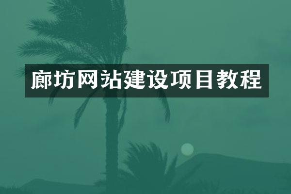 廊坊网站建设项目教程