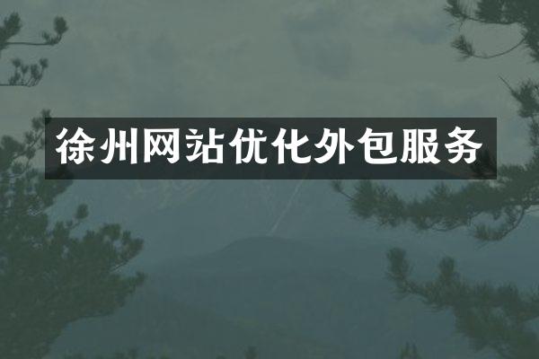 徐州网站优化外包服务