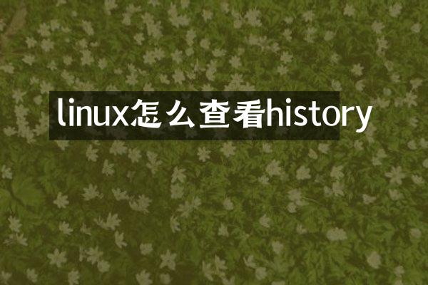 linux怎么查看history