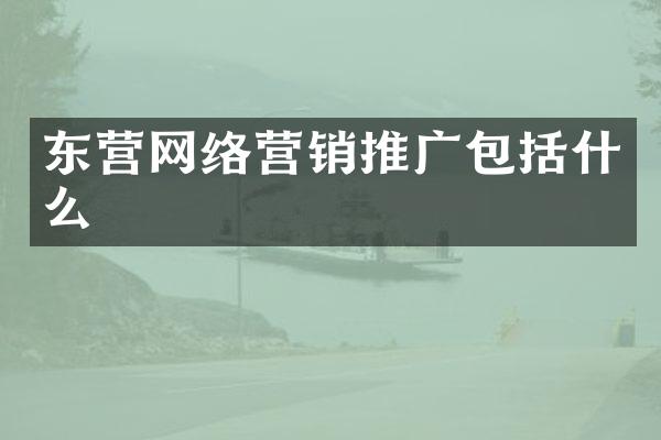 东营网络营销推广包括什么
