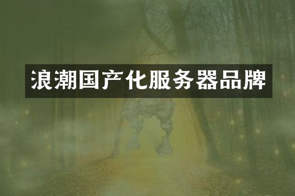 浪潮国产化服务器品牌