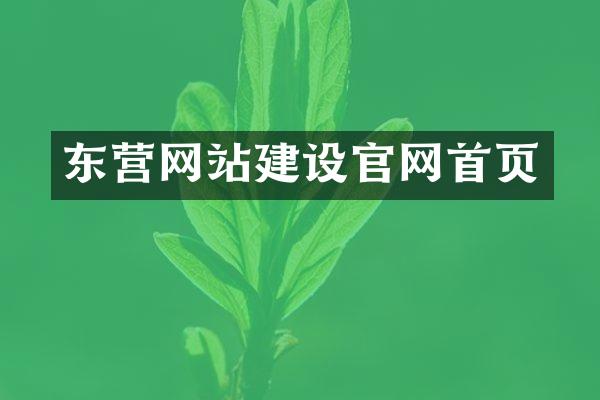 东营网站建设官网首页