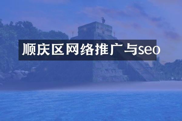 顺庆区网络推广与seo