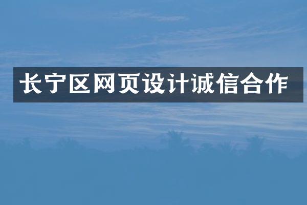 长宁区网页设计诚信合作